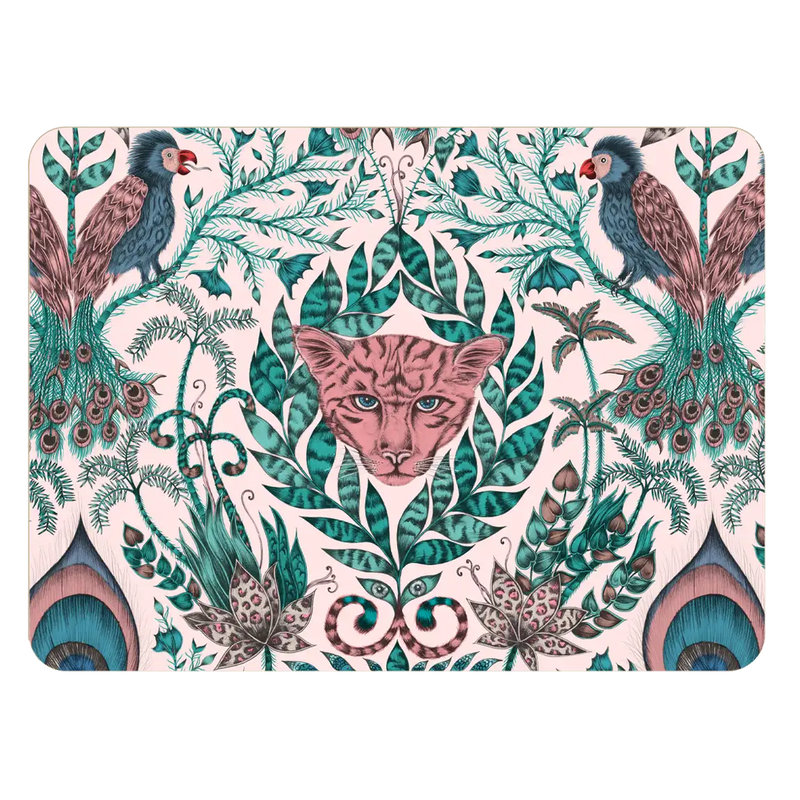  The beautiful pink Amazon Placemat created in collaboration with Jamida and designed by Emma J Shipley