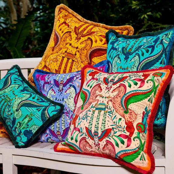 Periwinkle | Odyssey Luxury Velvet Cushions in designed in London by Emma J Shipley