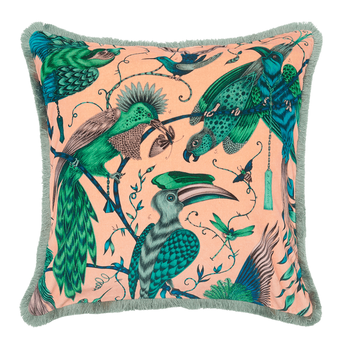 Audubon Luxury Velvet Cushion