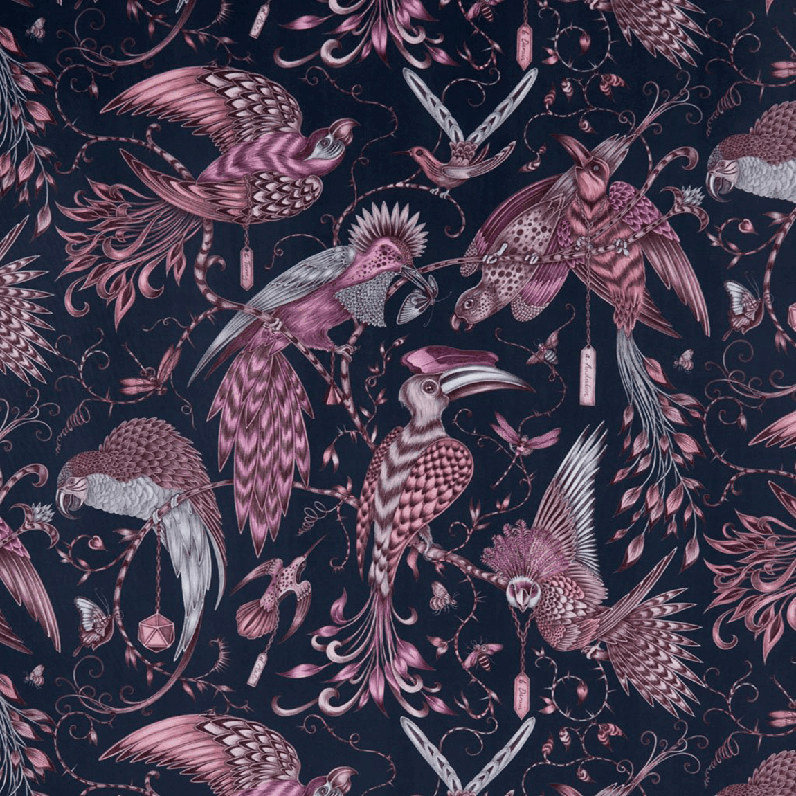 Audubon Velvet Made-to-Measure Roman Blinds