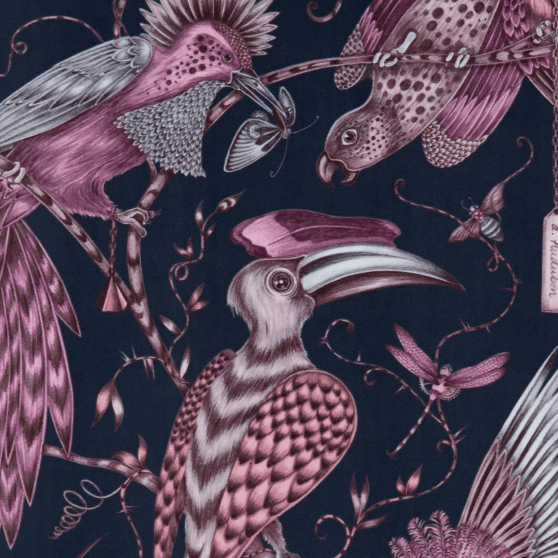 Audubon Velvet Made-to-Measure Roman Blinds