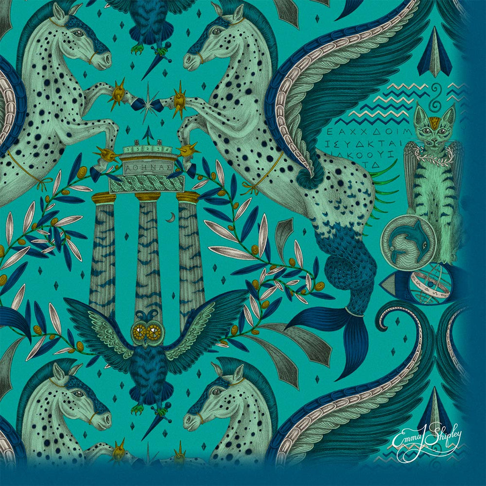Odyssey Mythos Framed Silk Artwork