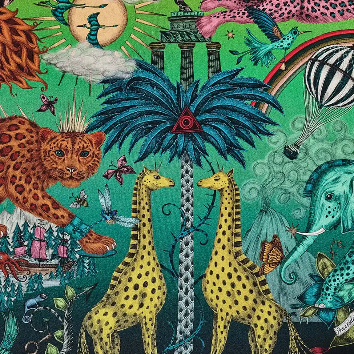 Paradise Lost Framed Silk Artwork