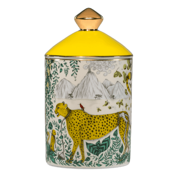 Cheetah Lemon Zest & Vetiver Scented Candle