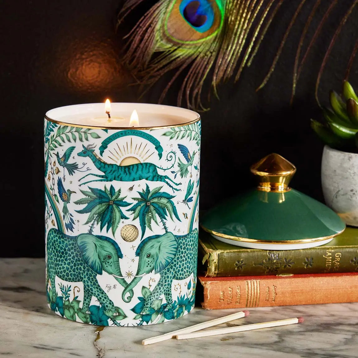 Zambezi Vetiver & Damask Rose Large Scented Candle