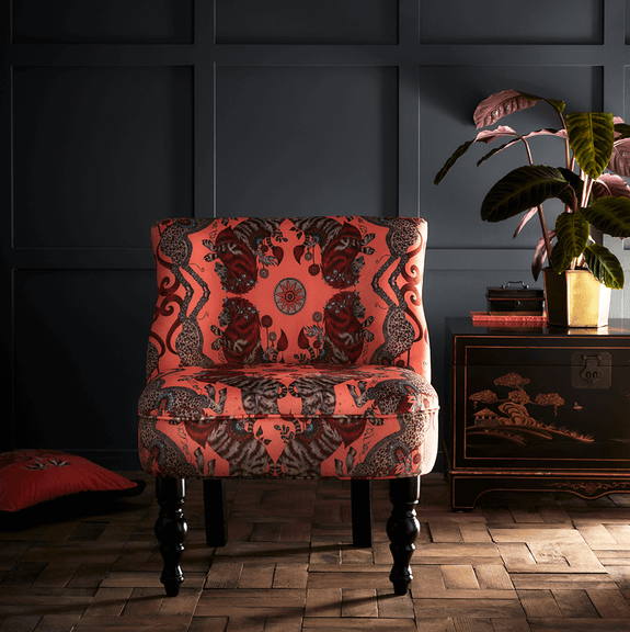 Coral | A lifestyle image of the Coral Caspian Langley Chair by Emma J Shipley