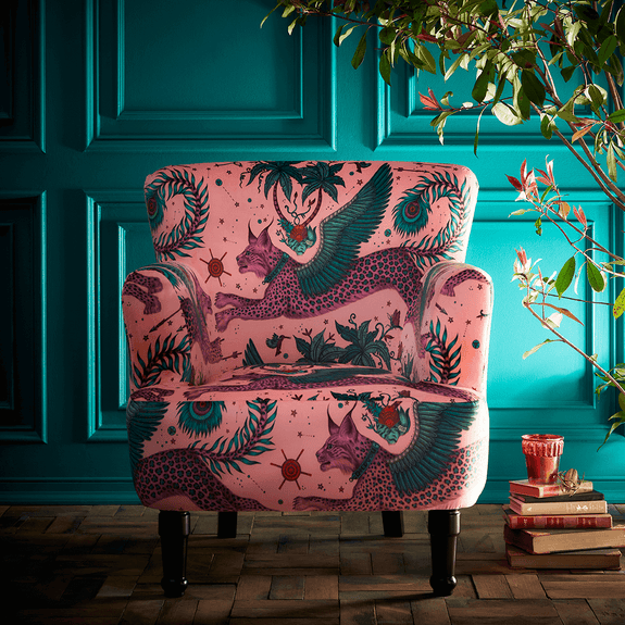 Coral | A lifestyle image of the Coral Lynx Dalston Chair by Emma J Shipley