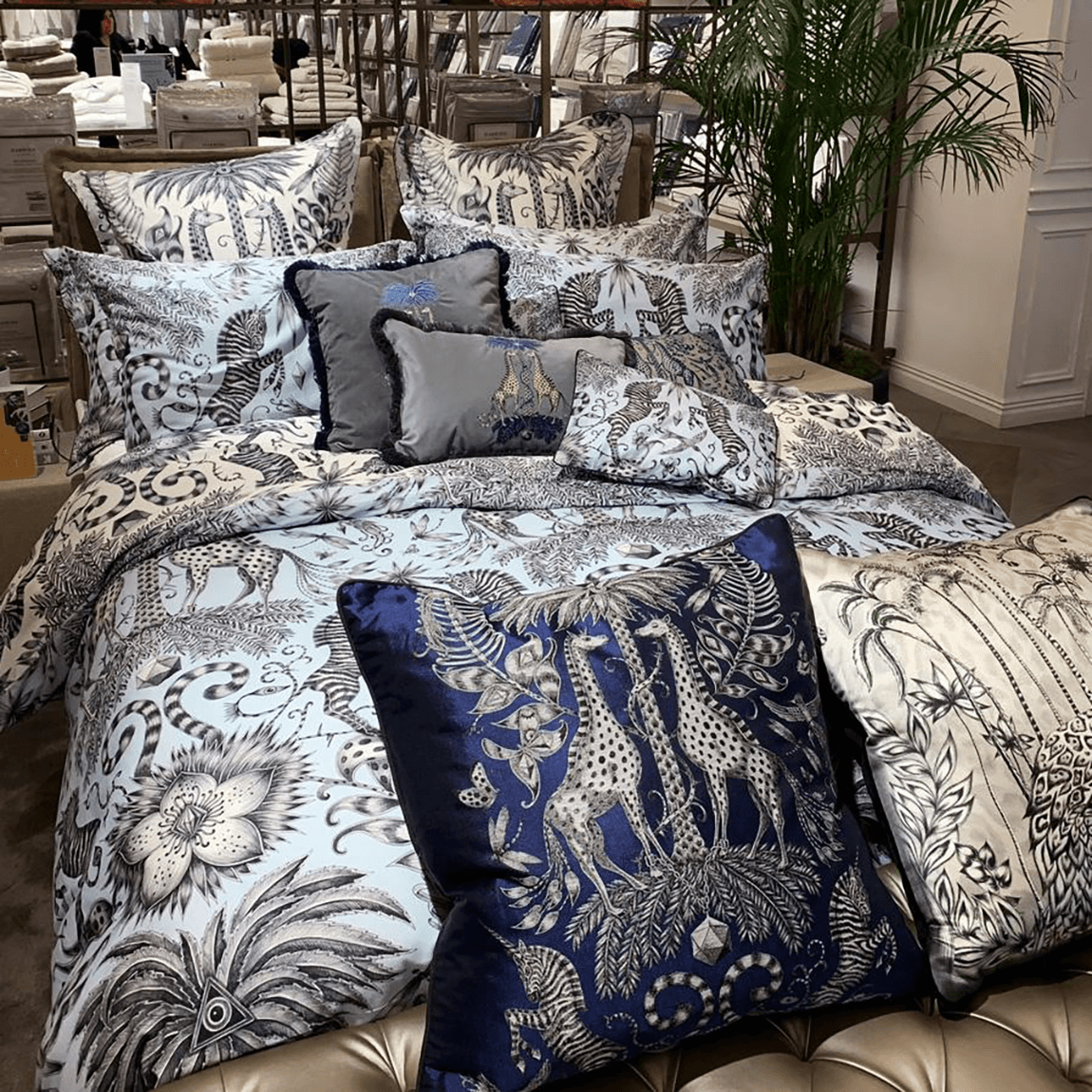 Emma J Shipley Kruger Velvet Cushion