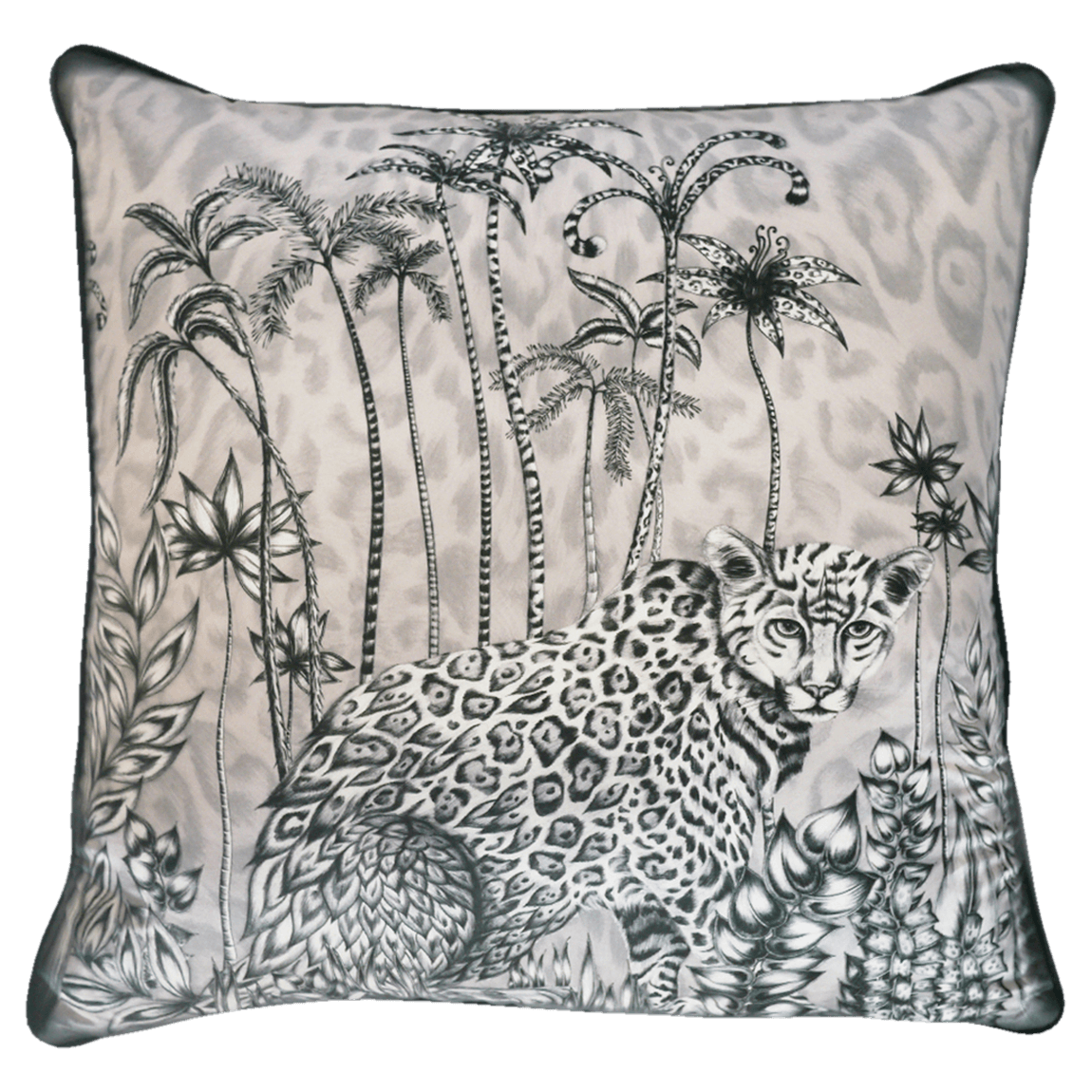 Jaguar Silk Cushion - Large