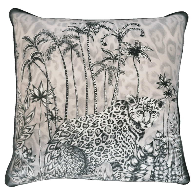 Jaguar Silk Cushion - Large
