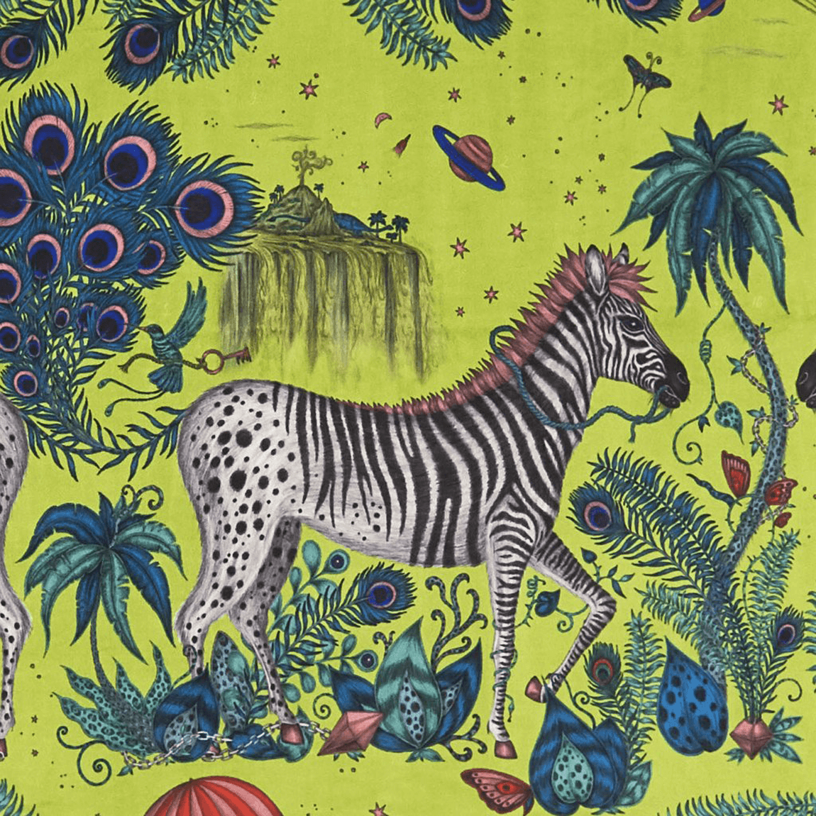 Lost World Velvet Made-to-Measure Roman Blind