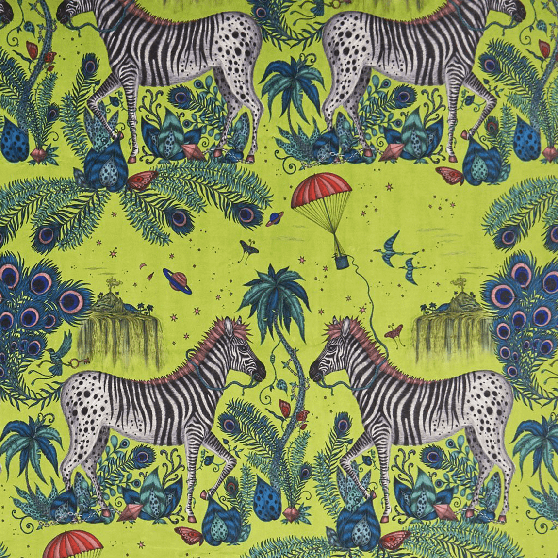Lost World Velvet Made-to-Measure Roman Blind