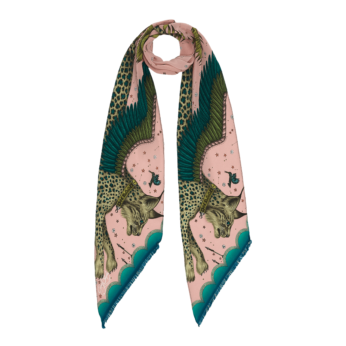 Lynx Silk Skinny Scarf