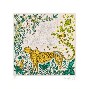 Cheetah Fine Art Print - Yellow