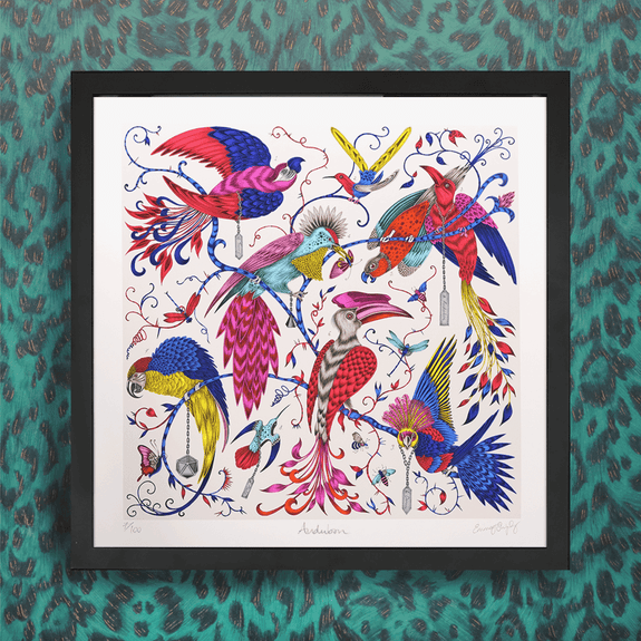 Multi | 16 x 16 inches | The Large Audubon print signed and numbered by Emma J Shipley, Each piece is numbered and signed by the artist, ready for framing - a true collector's piece.
