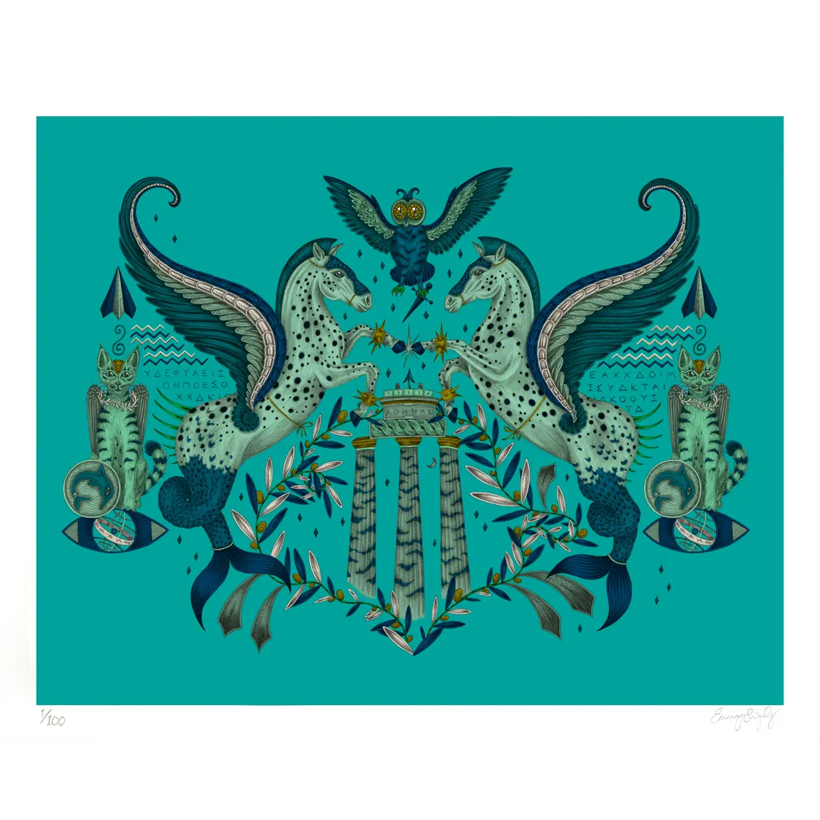 Odyssey Mythos Fine Art Motif Print - Peacock