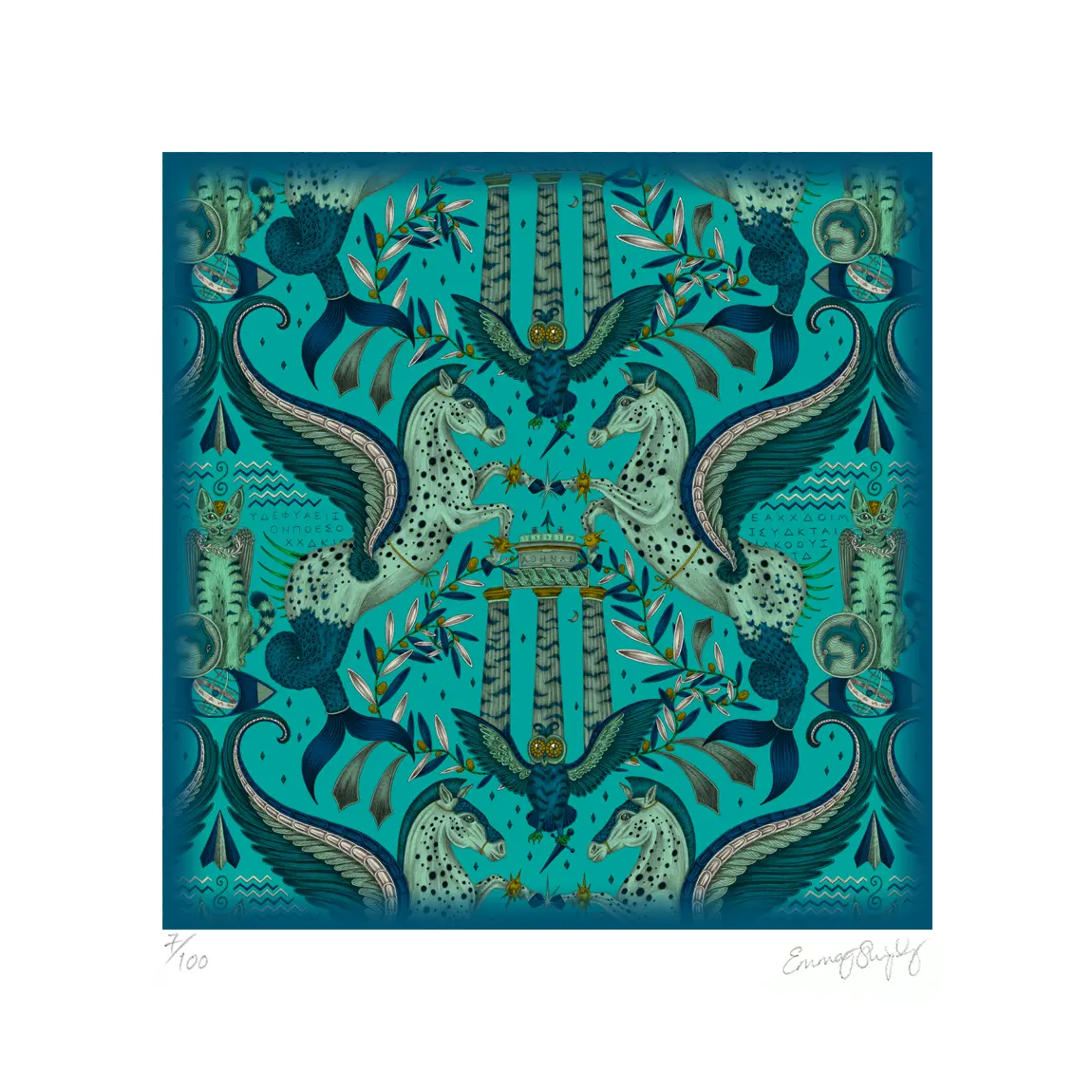 Odyssey Mythos Fine Art Print - Peacock