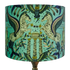 Peacock | Odyssey Silk Lampshade - Large in Peacock, designed by Emma J Shipley.  This intricate hand-drawn design was inspired by the Hellenistic period, the gods and goddesses of Grecian mythology and Emma’s travels to Greece’s ancient sites.  