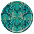 Peacock | Large | Round tray in Turquoise with Grecian Pegasus design, designed by Emma J Shipley in England