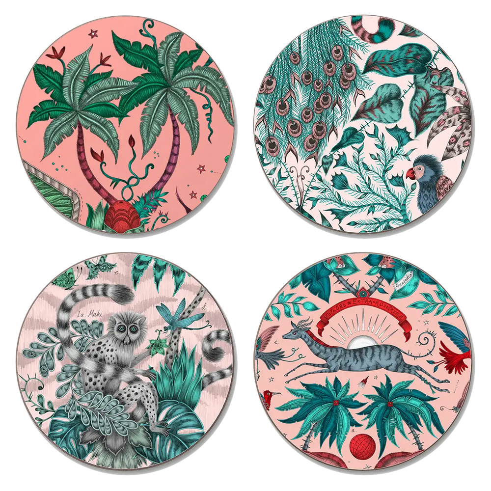 The Pink Coasters - Set of 4