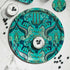 Peacock | Medium | Round tray in Turquoise with Grecian Pegasus design, designed by Emma J Shipley in England