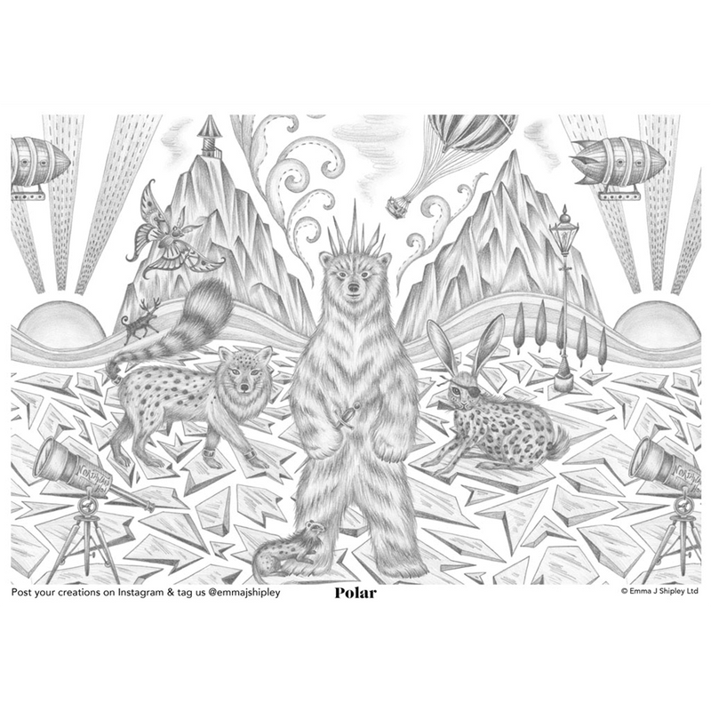 Polar Colouring Page Free Download