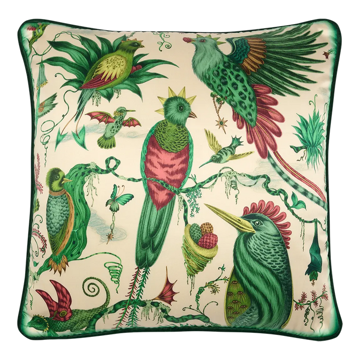 Quetzal Silk Cushion