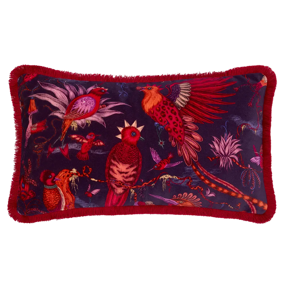 Quetzal Luxury Velvet Bolster Cushion