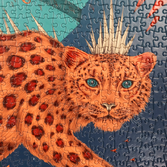 Snow Leopard 1000 Piece Jigsaw Puzzle