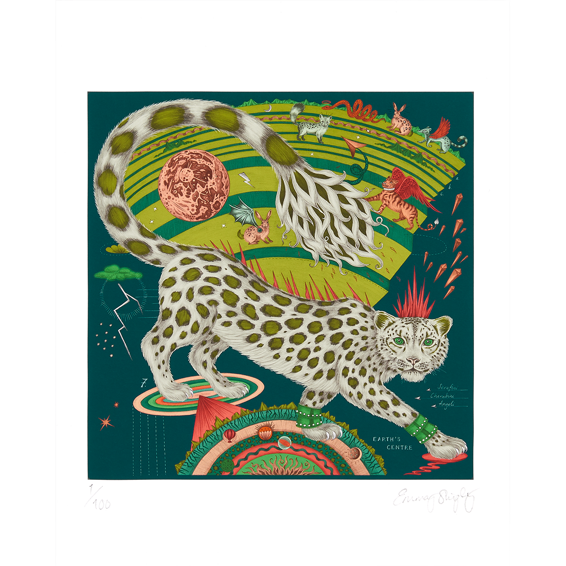 Snow Leopard Fine Art Print - Forest