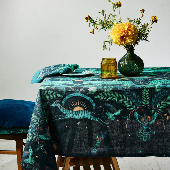 Large linen discount tablecloth