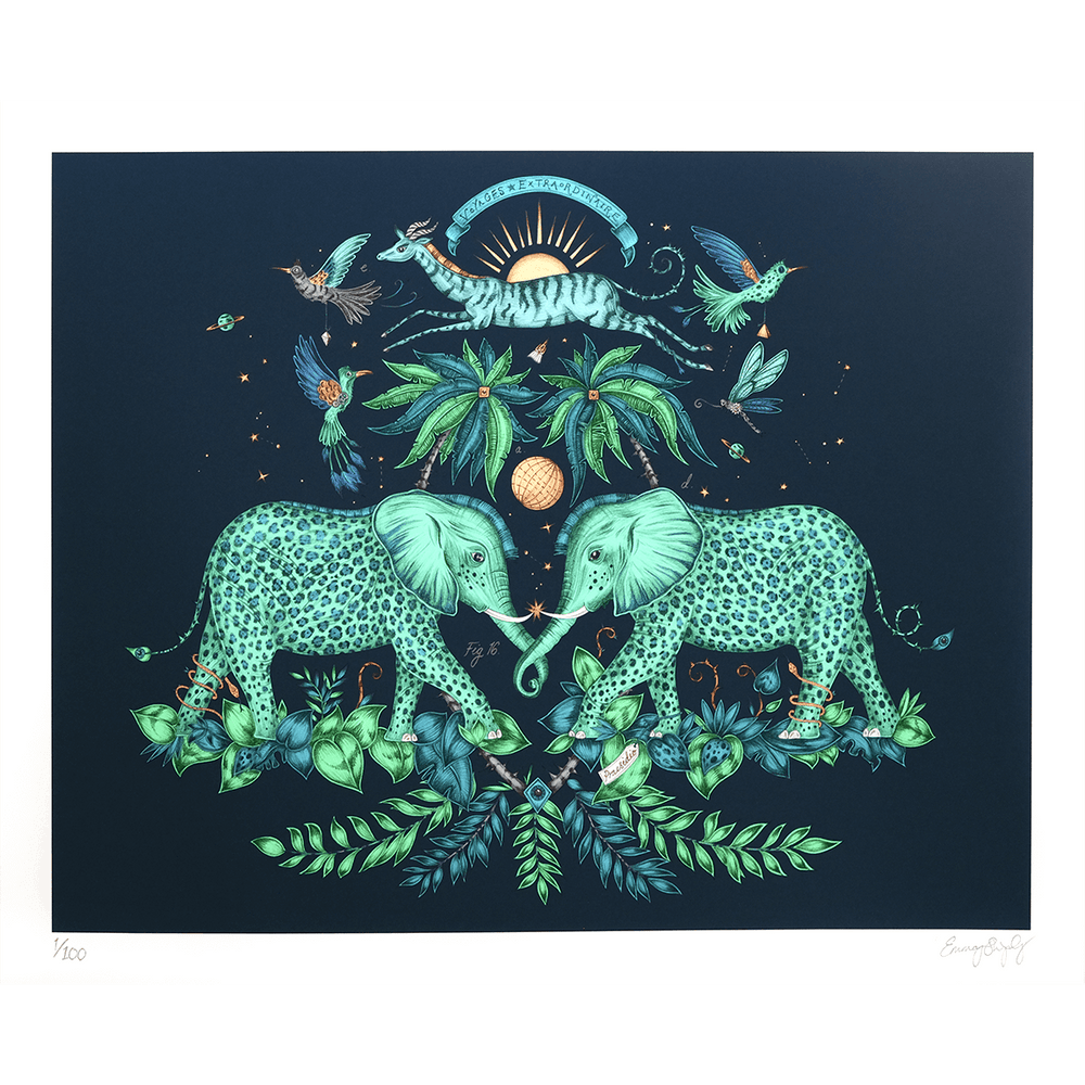 Zambezi Fine Art Print - Teal